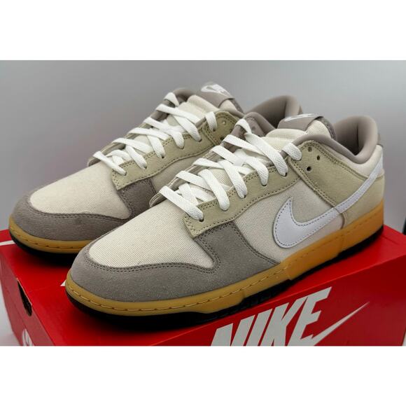 Nike Dunk Low Phantom College Grey Gum Light Khaki HV4301-030 sz 12 # 419 - Picture 1 of 8